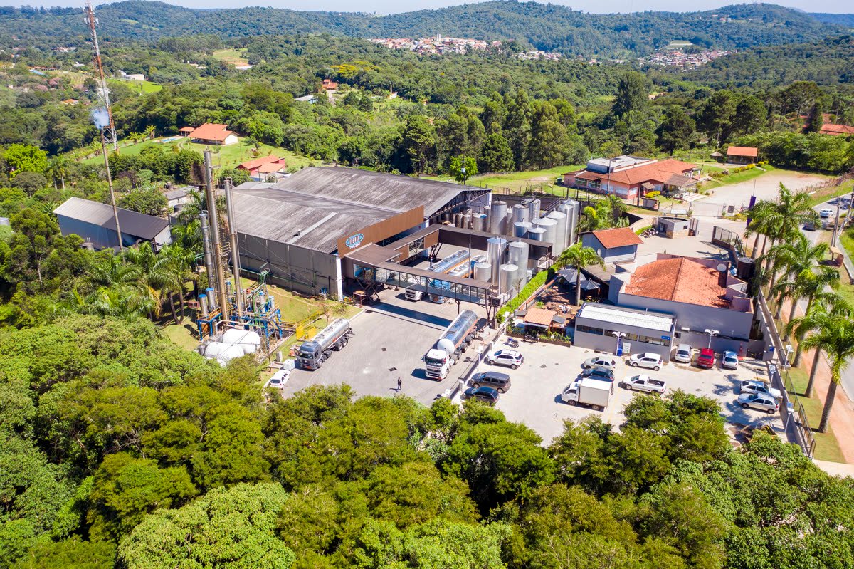Vista aérea da fábrica da Dialcool em São Roque/SP